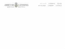 Tablet Screenshot of abbeyroadcatering.com